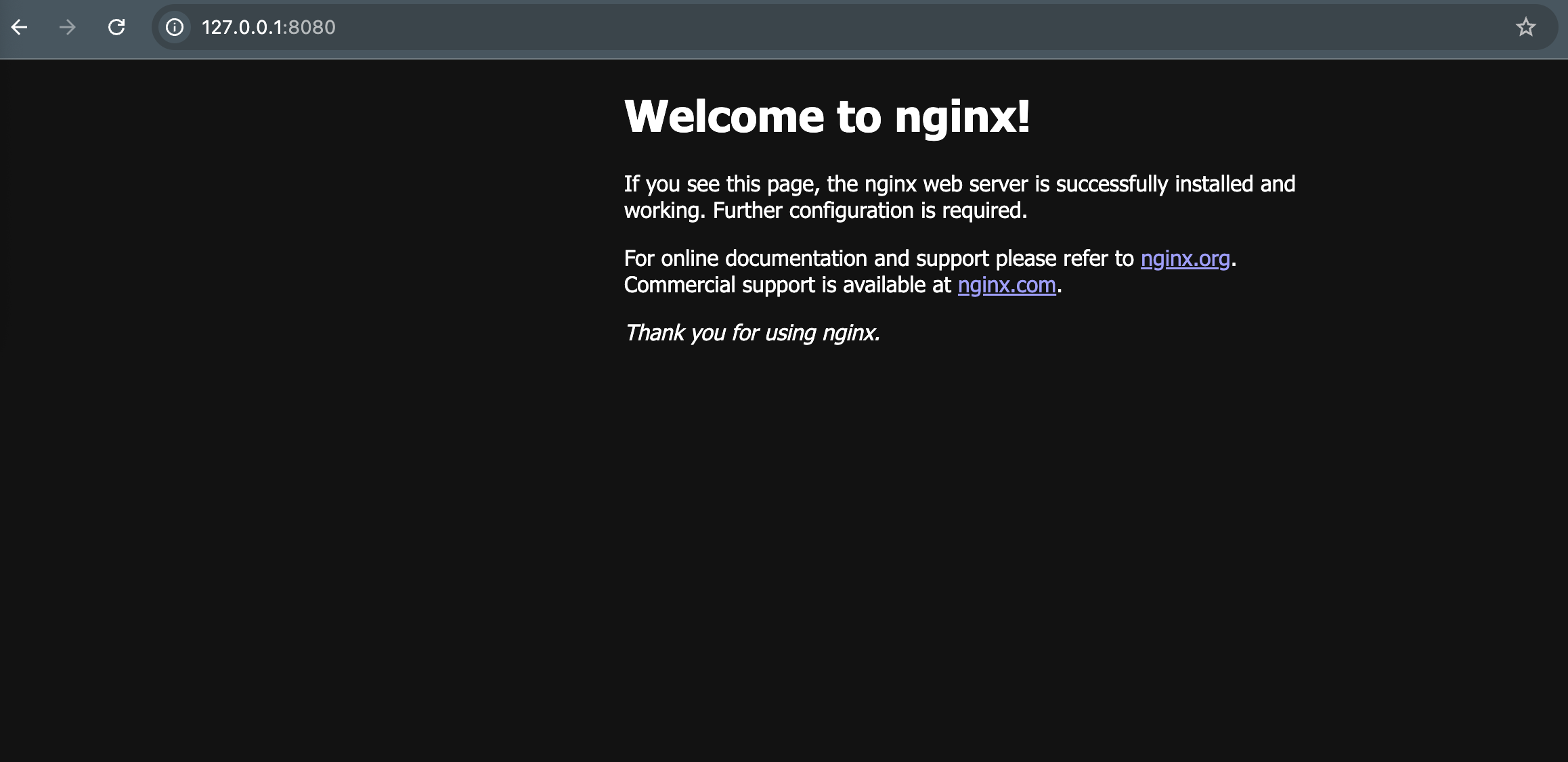 Nginx Welcome Page